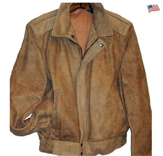 Men's cowhide all leather jacket