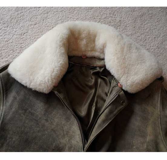 Mouton Shearling wool removable collar