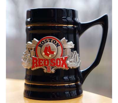 Boston Red Sox 20 ounce black Mug beer stein