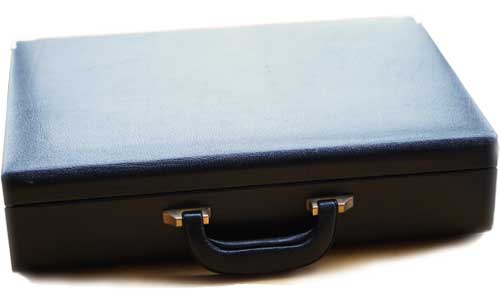 Leather Briefcase with Leather lining